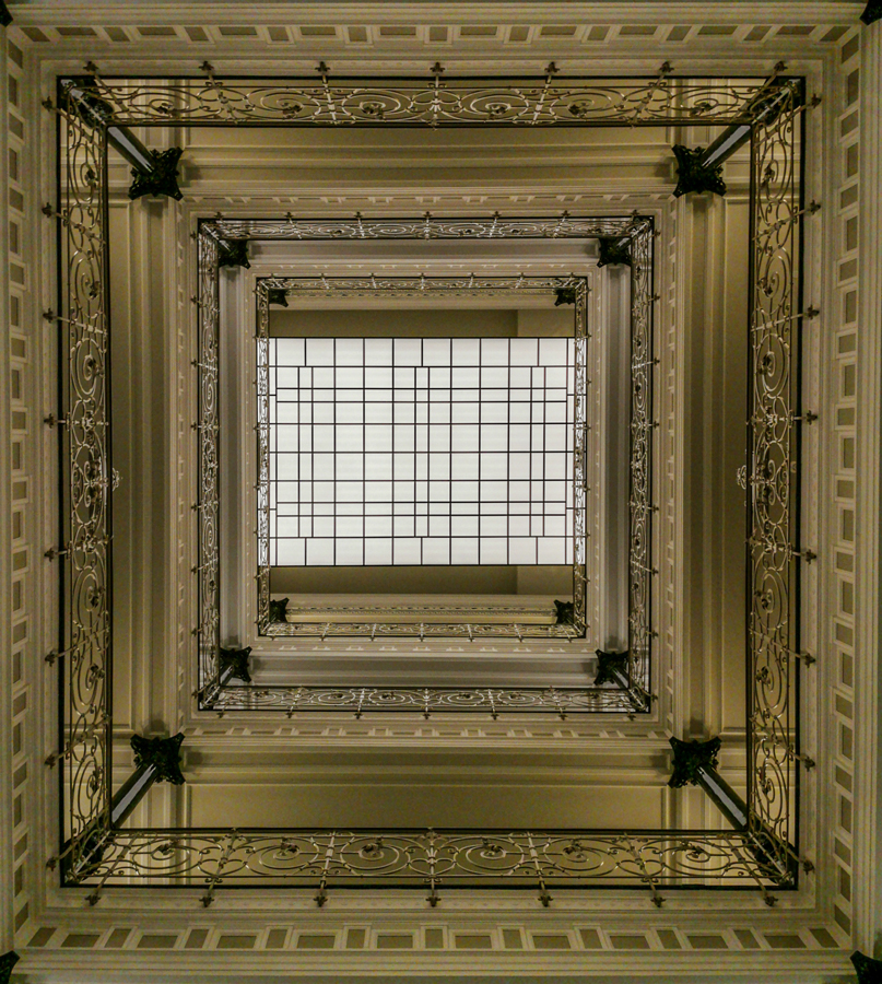 Lichthof des Laeiszhofs in Hamburg